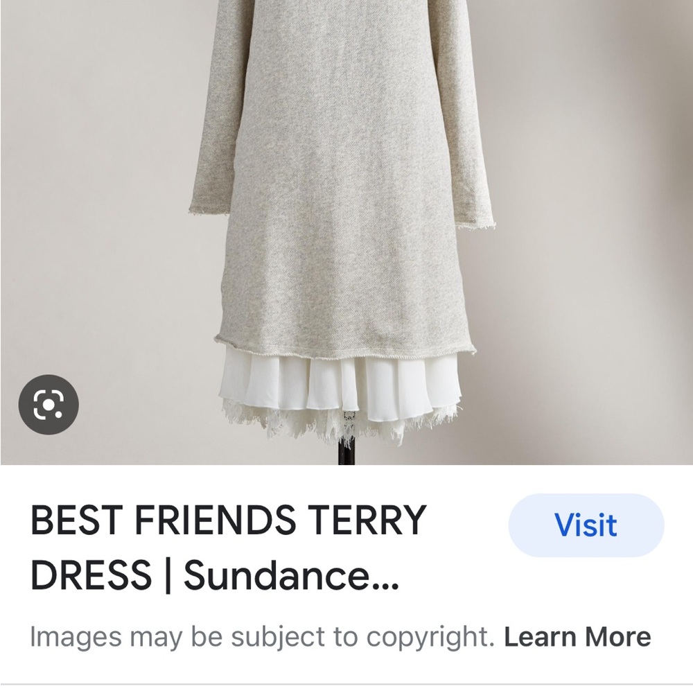 Sundance dress. Medium, gray.